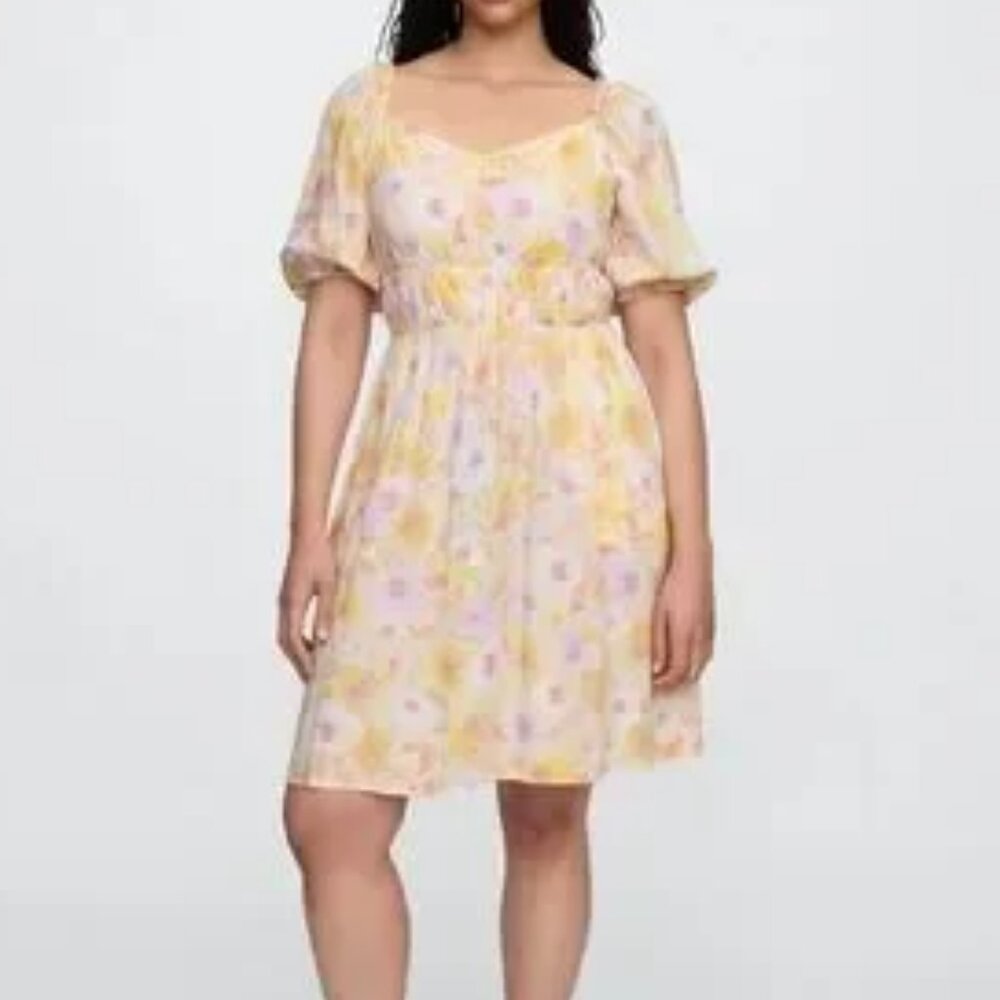 Sweetheart Puff Sleeve Mini Dress